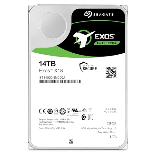 Exos X18 3.5" 7200rpm 256MB SATA 6Gb/s (ST14000NM004J) - 14TB