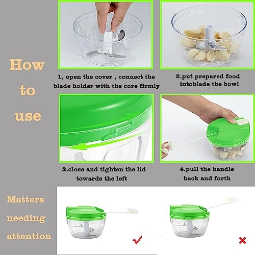Manual Food Chopper - 520 Millilitres