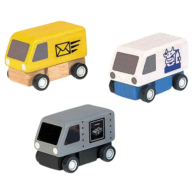 PlanToys Wooden Delivery Vans