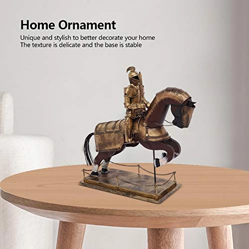 Soldier with Horse Decor Model - Iron