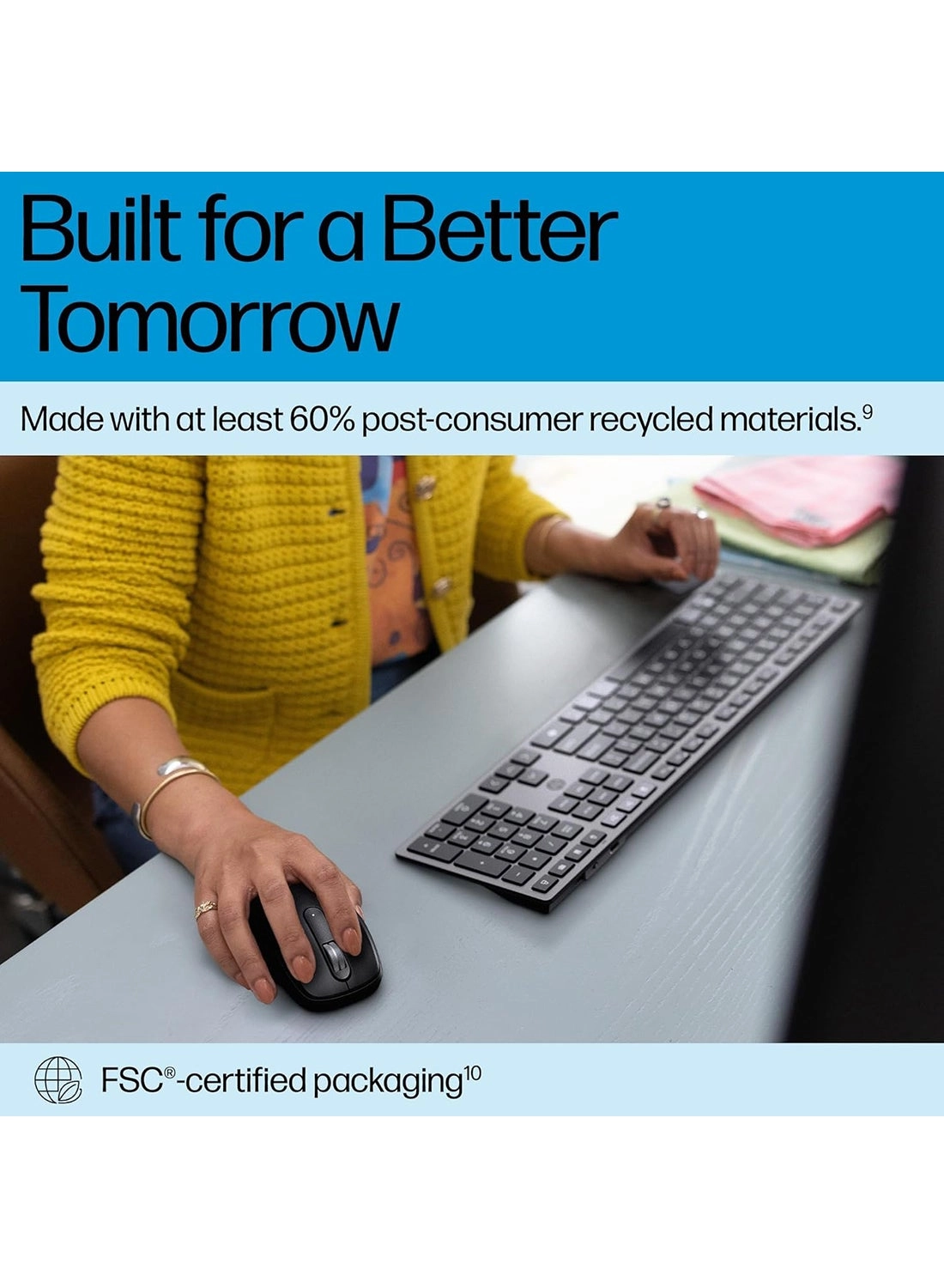 720 Multi Device Rechargeable Wireless Keyboard And Mouse Combo - Wireless