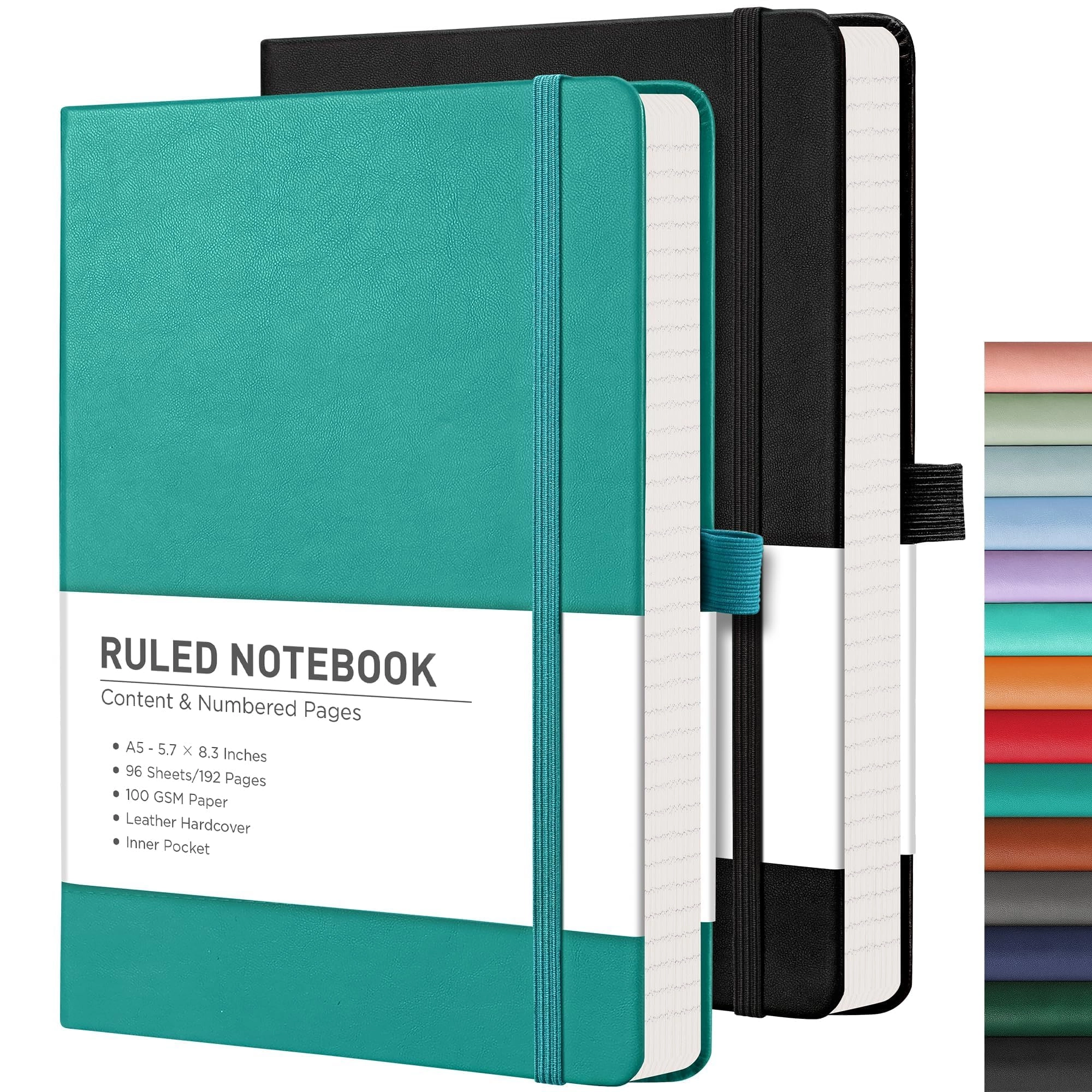 Notepad A5 Hardcover - Lined 376 Pages
