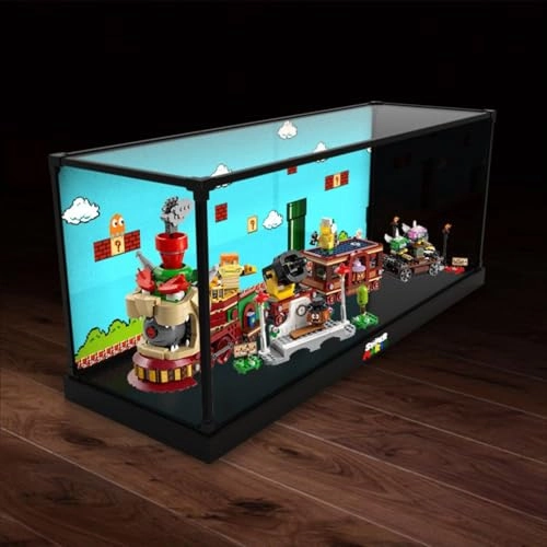 Figures Display Box for LEGO 71437 The Bowsser Expreess Train - Acrylic 2mm/3mm