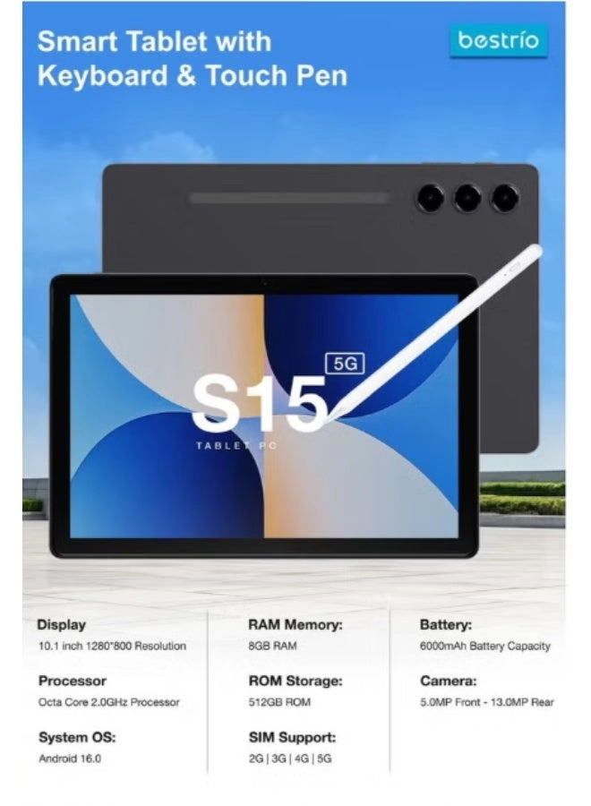 Tab S15 10.1" 5G 8GB RAM 512GB