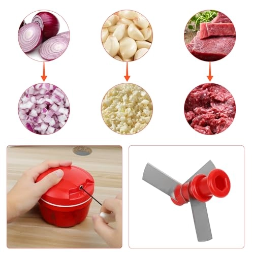 Manual Rope Chopper - 500ml 3 blades