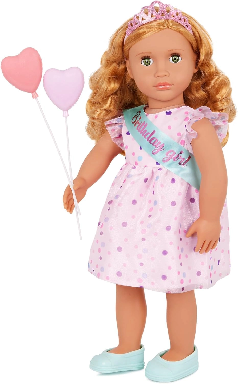 Our Generation Esme Doll - 18 Inch Frilly Party Dress And Shoes Ages 3+