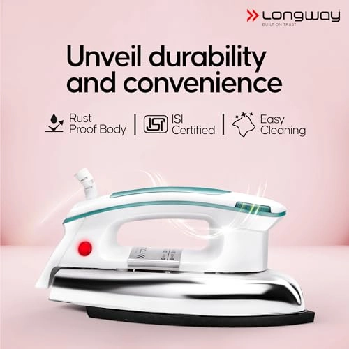 Plancha - 1000W 6 Multi-Heat Setting Non-Stick Golden Soleplate