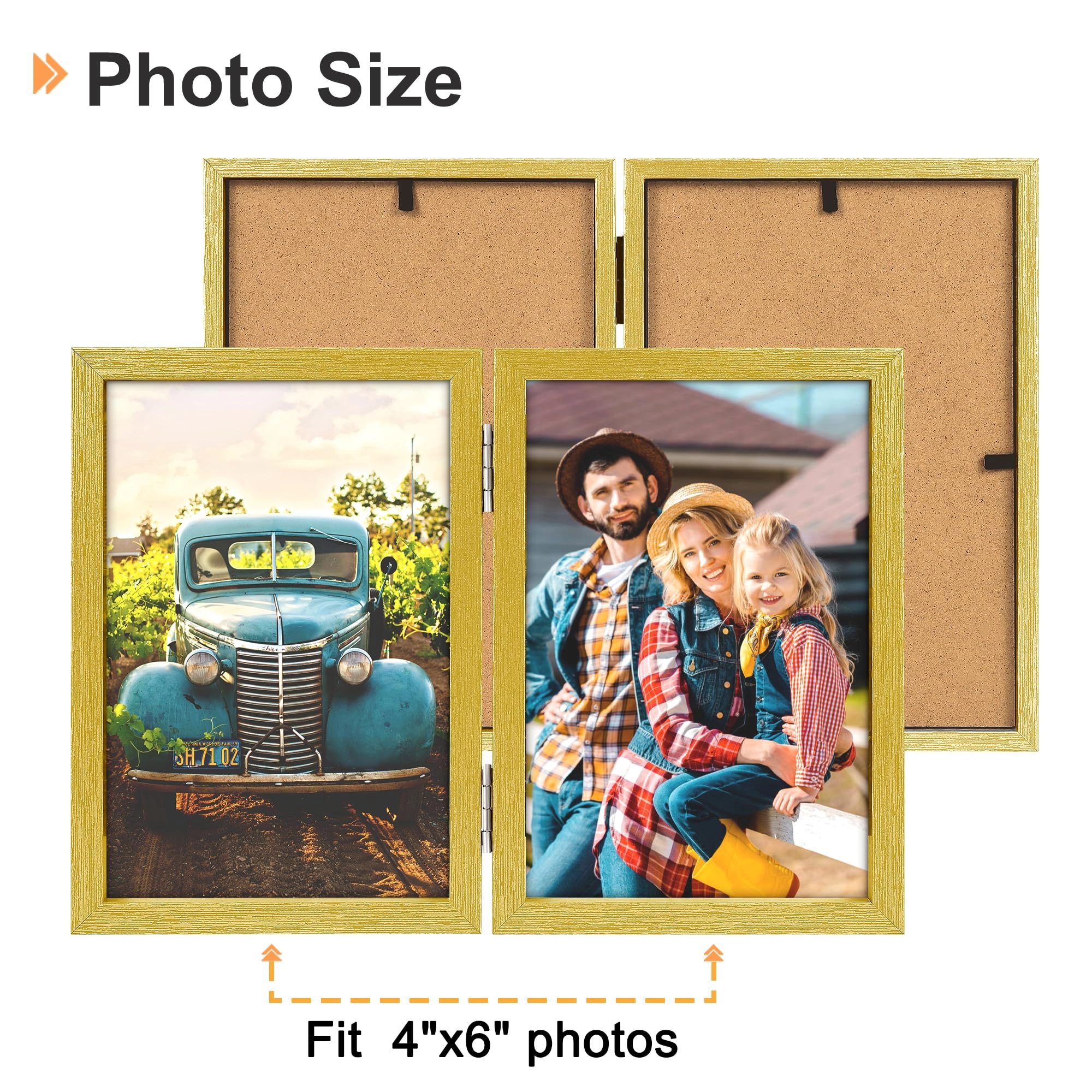 Double Picture Frame - 4x6 in two