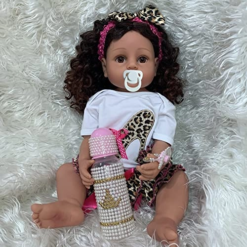 Reborn Baby Doll - 22 inch Silicone Vinyl African American