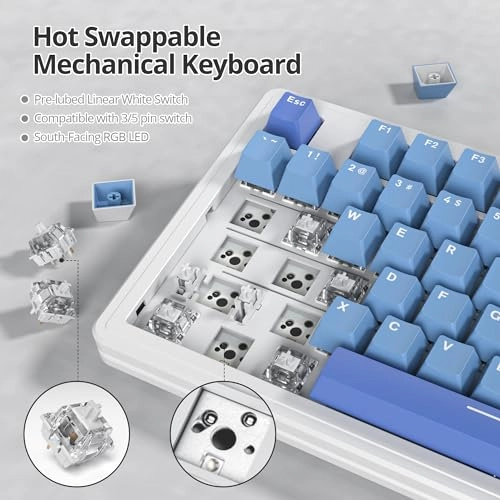 75% Percent Gaming Keyboard - Wired