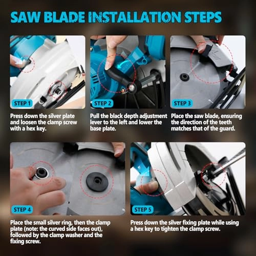 Brushless Motor Circular Saw Cordless 185mm