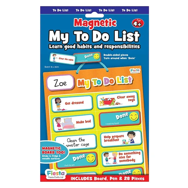 Magnetic My To Do List - 4 + 30 Pcs