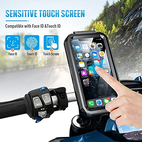 Universal Bike Phone Holder - 360° Rotatable Detachable Compatible with Phone 12 Pro/12/12 Mini