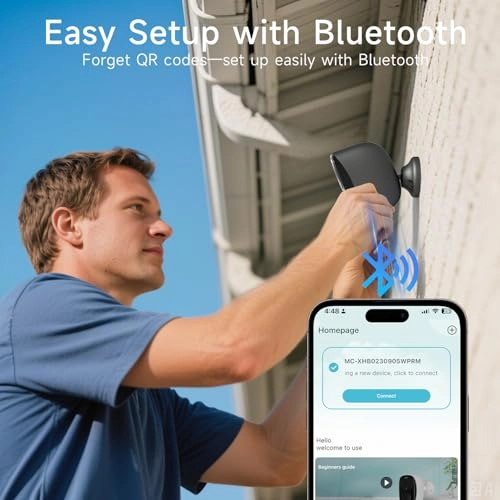 Wireless Outdoor Solar Security Camera 2K Pack