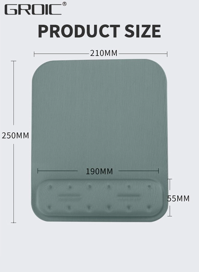 Lycra Ergonomic Mouse Pad - 25x21 cm