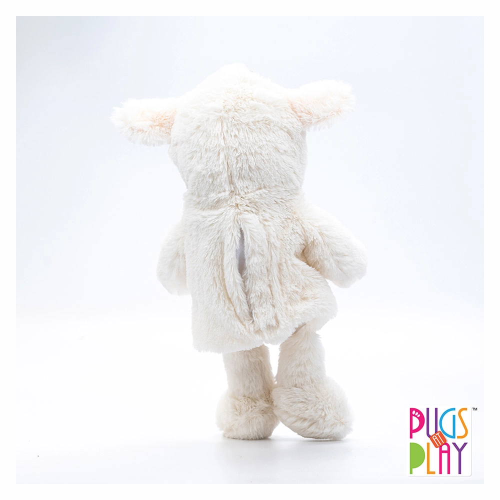 Battery Operated Puppet Lamb - 12-Inch White
