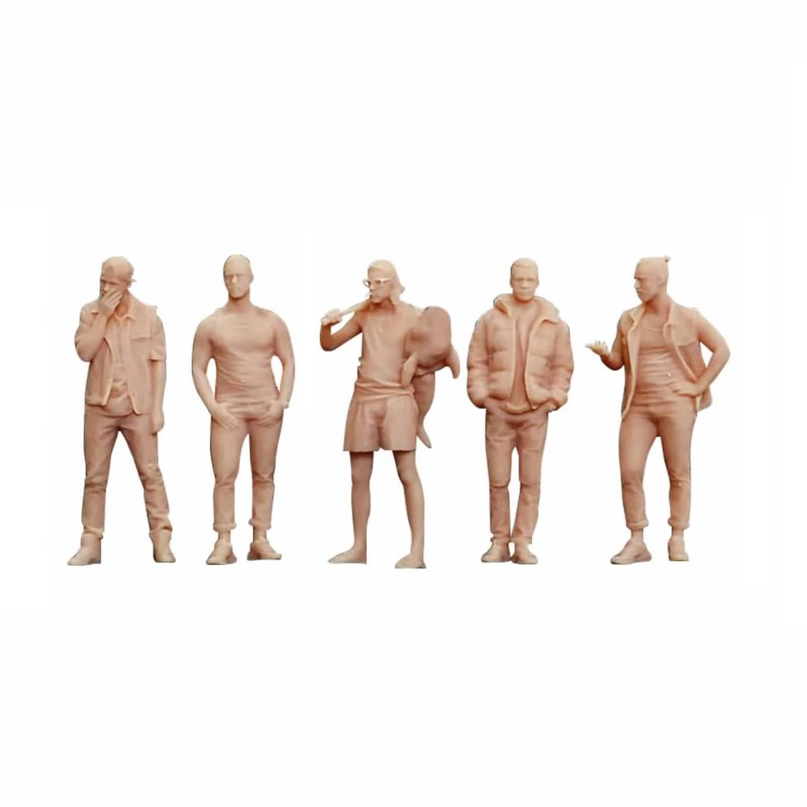 ZEDACA Figure Stand Man - 6 Pcs 1:64 TOMY, siku, matchbox, fire wheel, jingshang and aurio