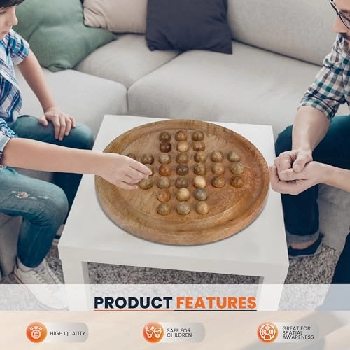 Solitaire Wooden Puzzle (AJ-DE-W-GAME-SOLITARE-FULL-WOOD-10.8)