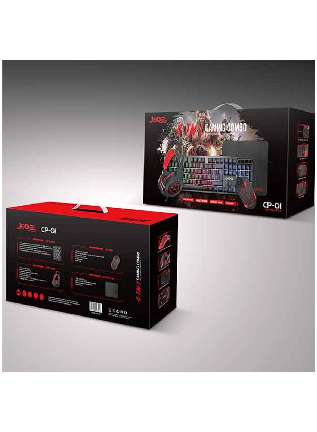 Keyboard + Mouse + Headphone + Mouse Pad - English/Arabic Wired