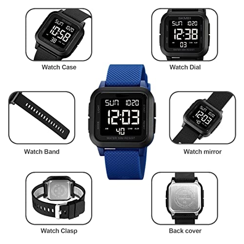 Sport Digital Watch 40mm Acrylonitrile Butadiene Styrene