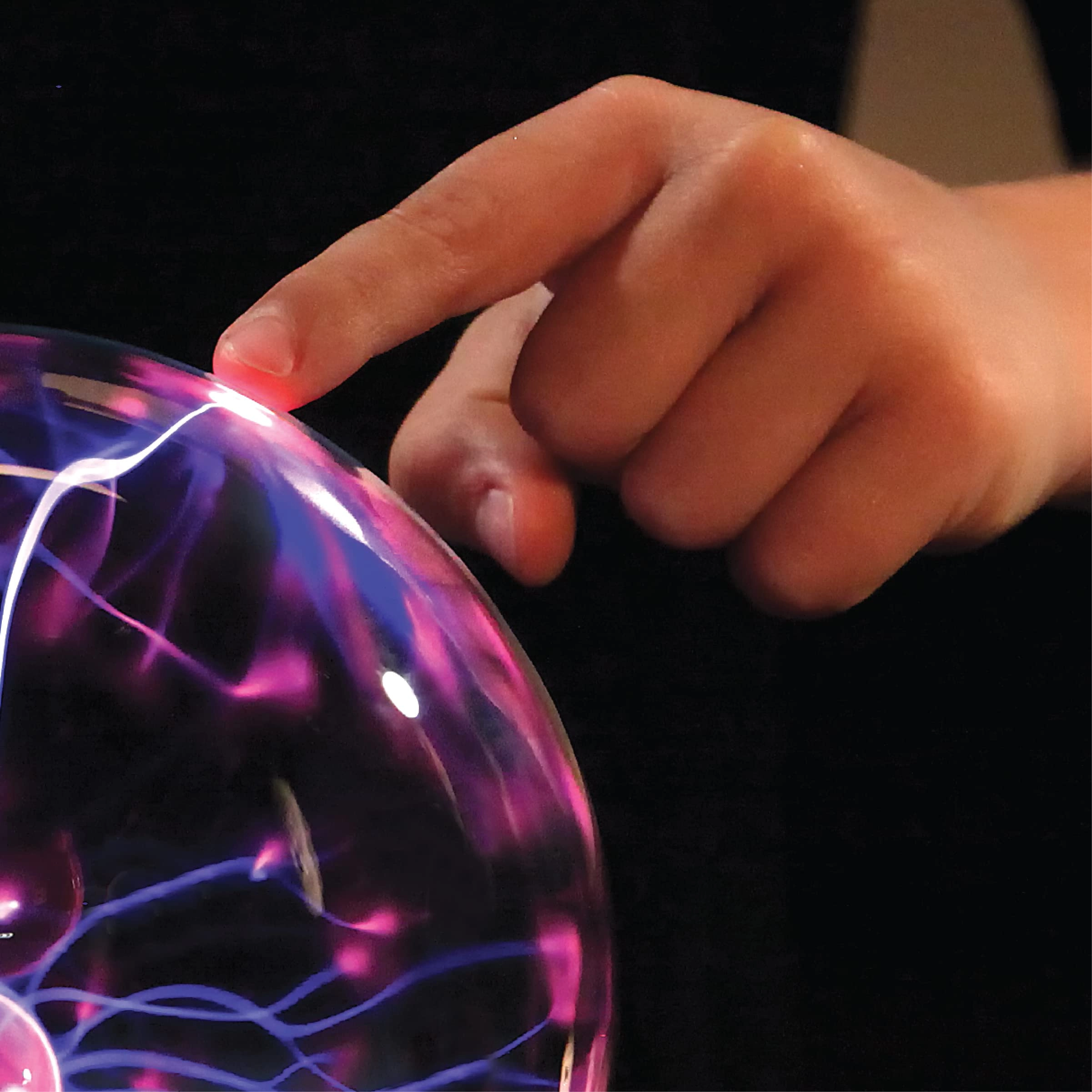 Plasma Globe - Touch & Sound Sensitive White