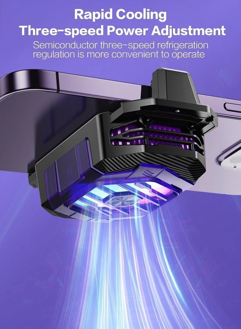 Cell Phone Cooler - LED Three-Speed for iPhone Android