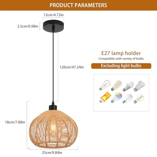 Rattan Lamp - Pendant 31cm