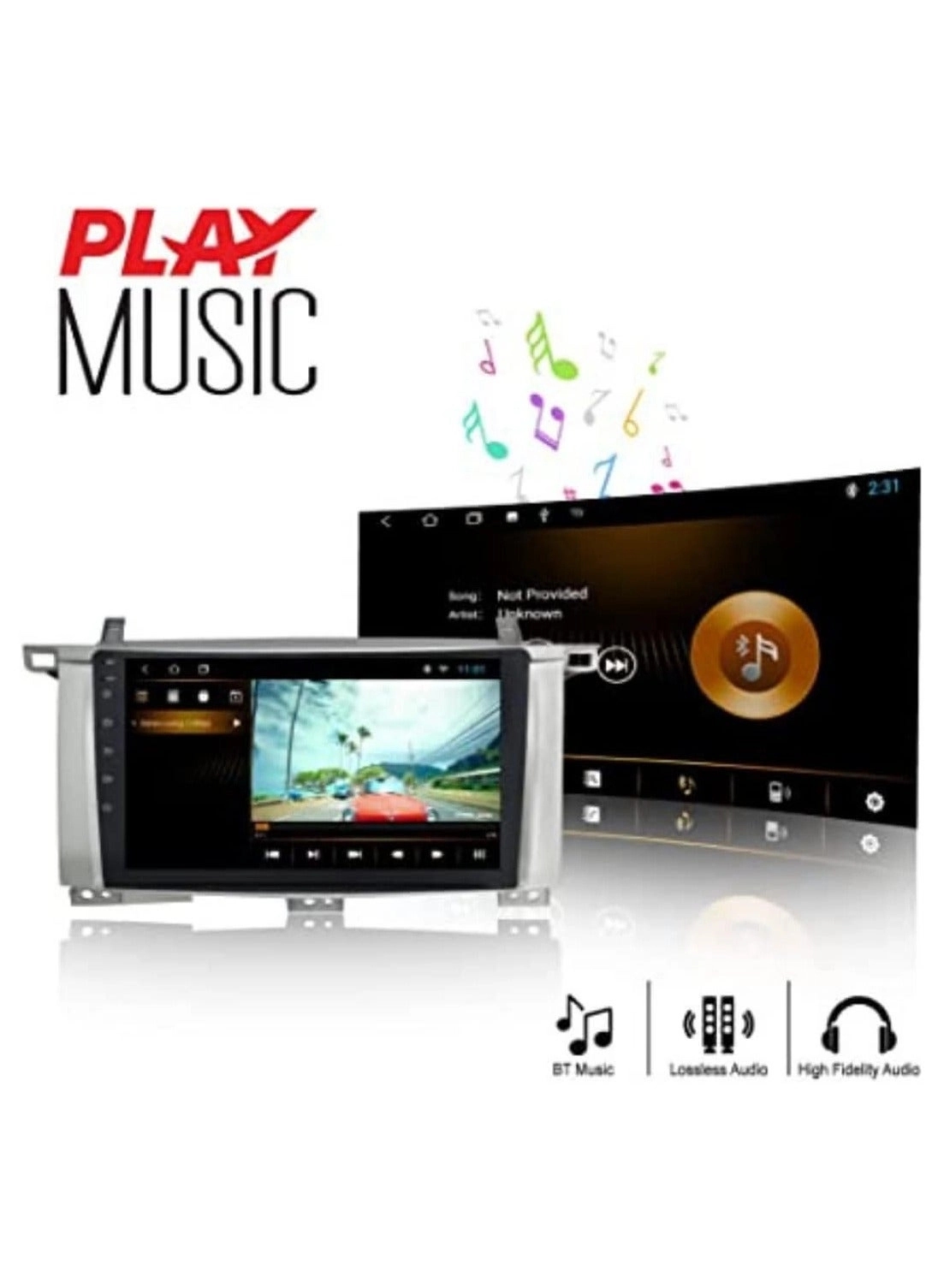 Car Stereo Screen - Toyota Land Cruiser 2004 to 2007 1024x768P