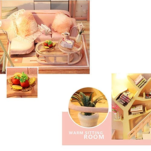 Dollhouse Miniature DIY House Kit - 1:24 Scale