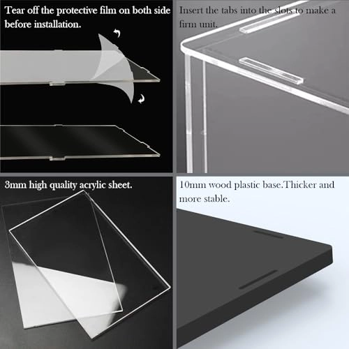 4 Tier Clear Acrylic Display Case - 1