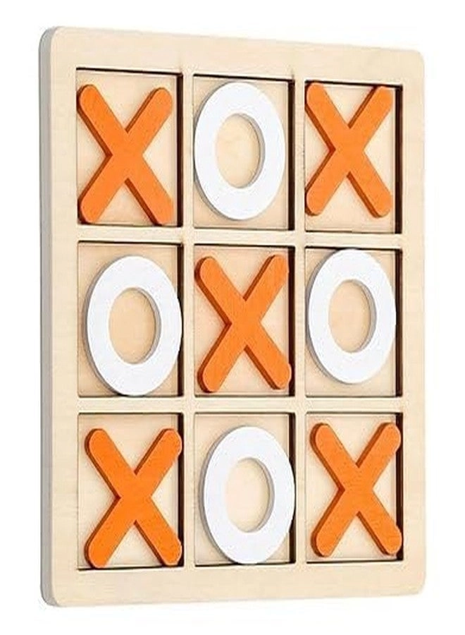 DHARNIX Tic Tac Toe - Wooden Classic Multicolour