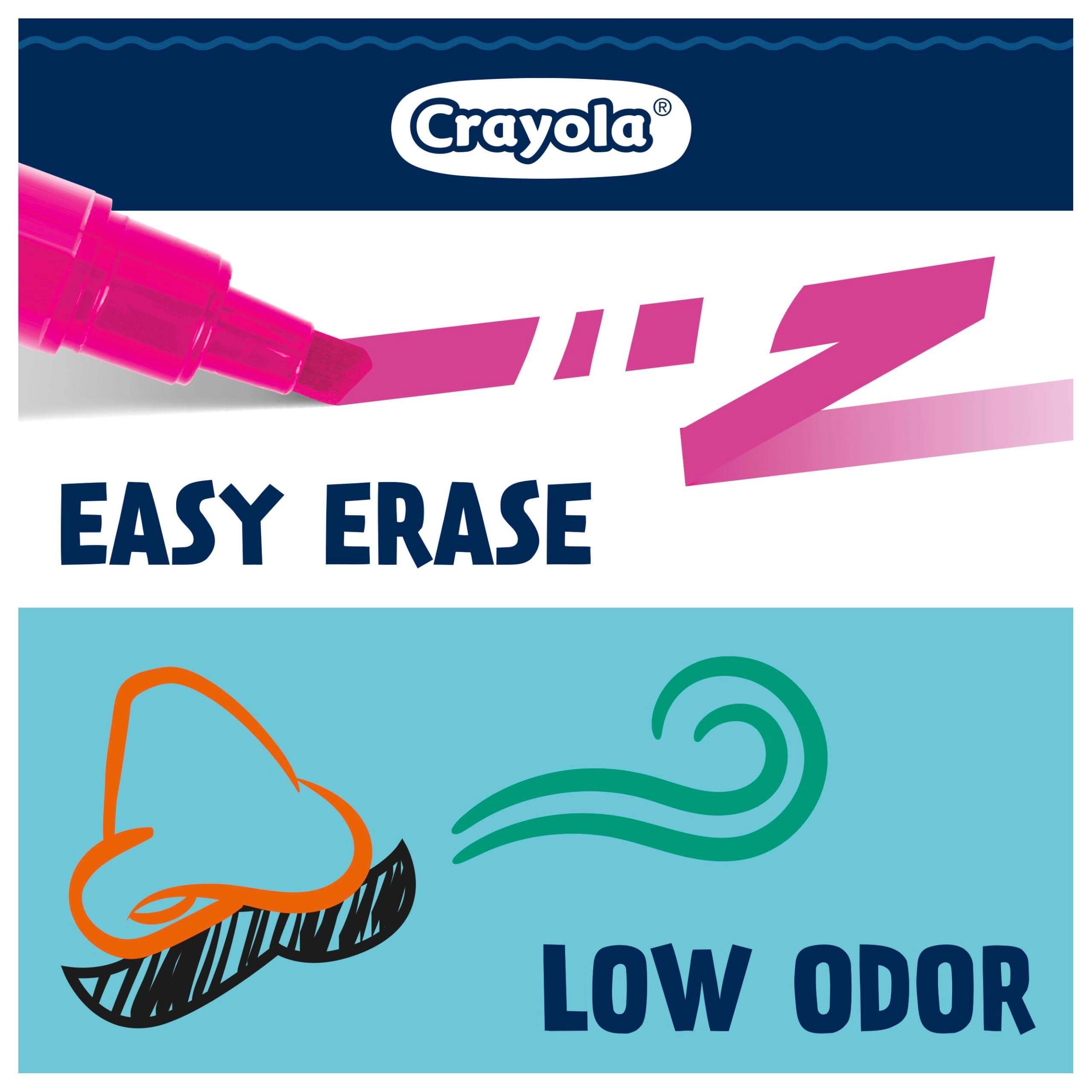 Take Note Dry Erase Markers - Multi-Colors Chisel Tip