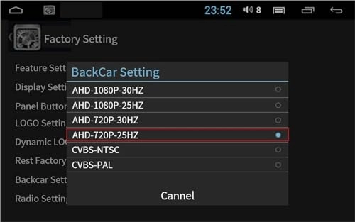 Rear View Camera Fisheye - Night vision Wired 1080P