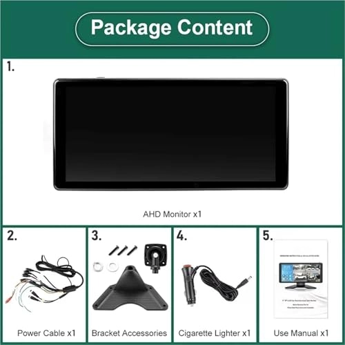 4 Channel Split Smart Blind Spot Radar Alarm Truck Bus Car Recorder Monitor - 1024*600