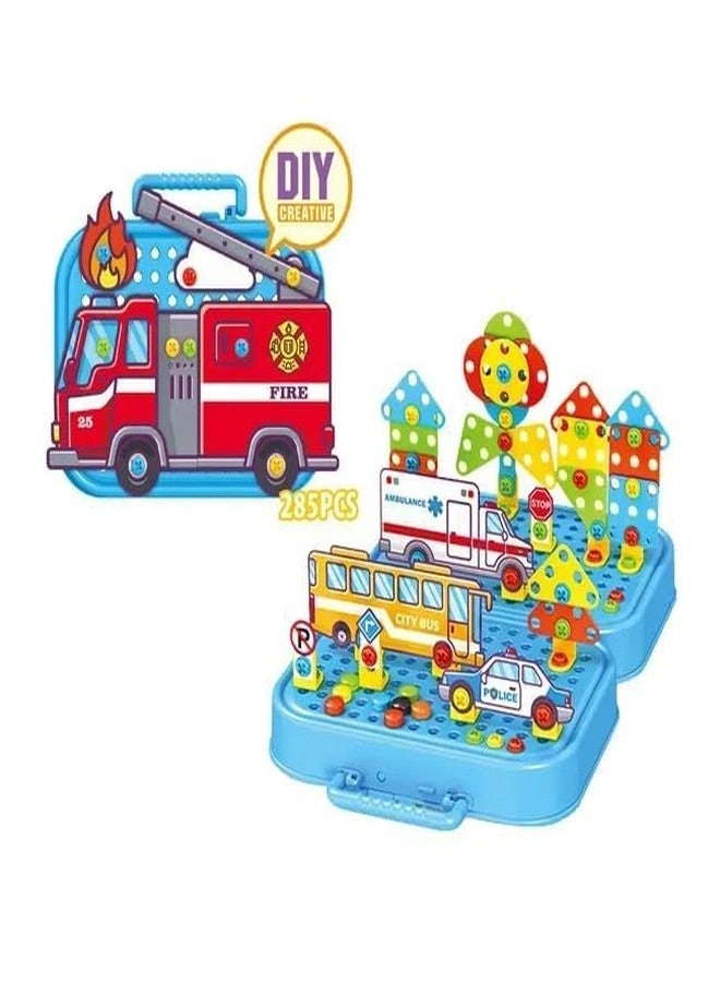 JBM ENTERPRISE Fire Theme Drill & Screw Set - 285 pcs