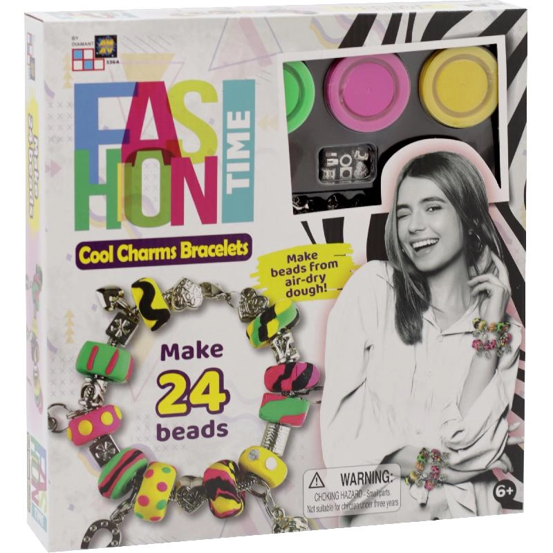 TOY TRIANGLE Fashion Time Cool Charm Bracelet - Assorted Color Craft Activity Kit