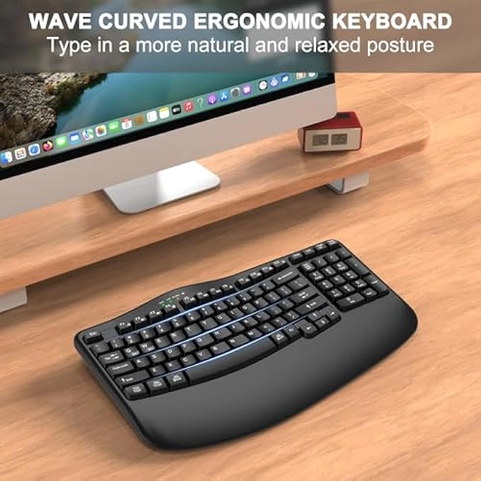 ERGONOMIC WIRELESS KEYBOARD - Wireless