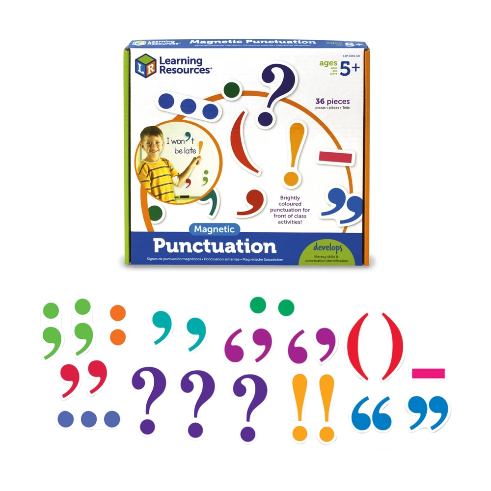 Learning Resources Magnetic Punctuation Demonstration Set - Suitable for 5 years and above 40 pieces