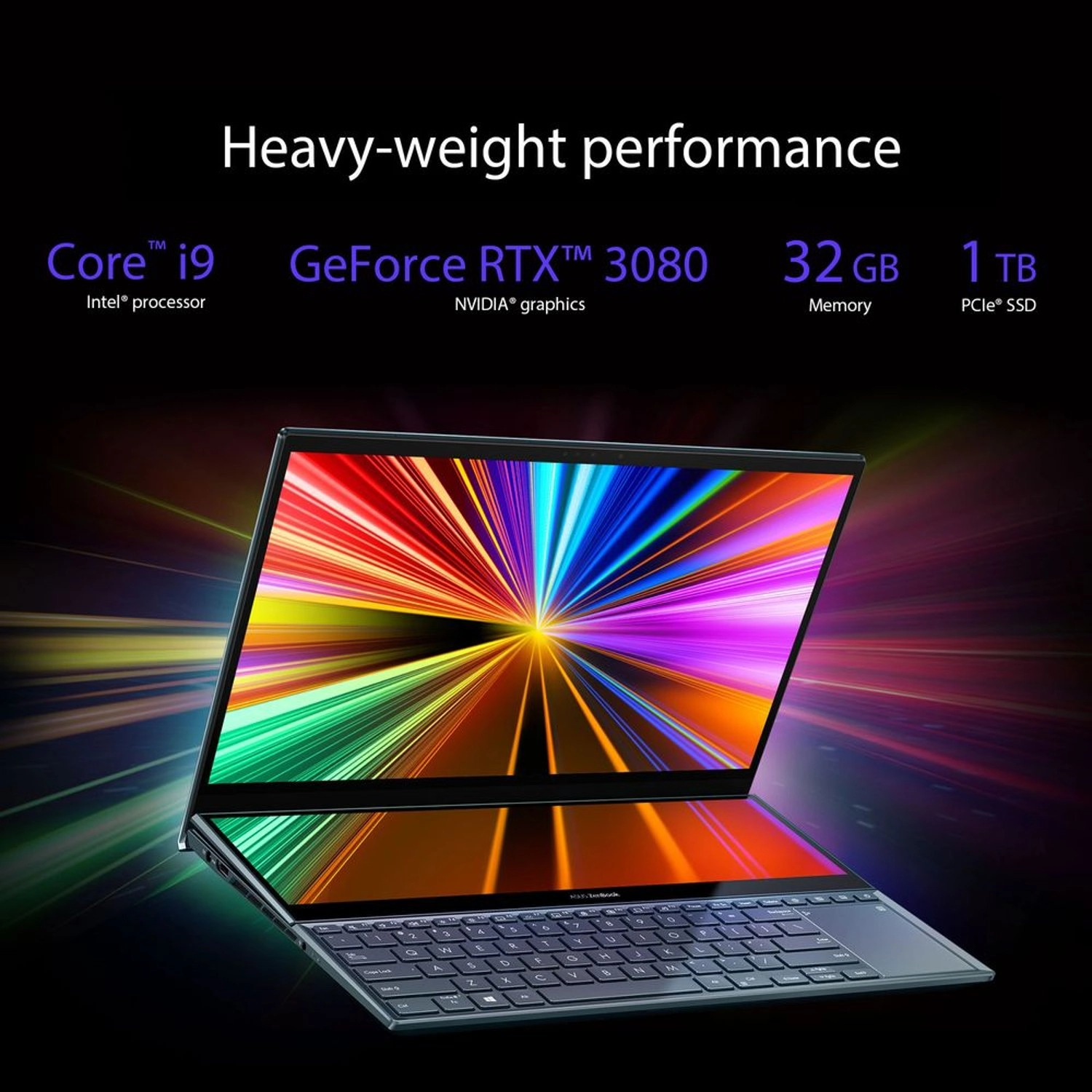 ZenBook Pro Duo 15 UX582HS - 15.6'' Core i9 32GB DDR4 1000GB SSD