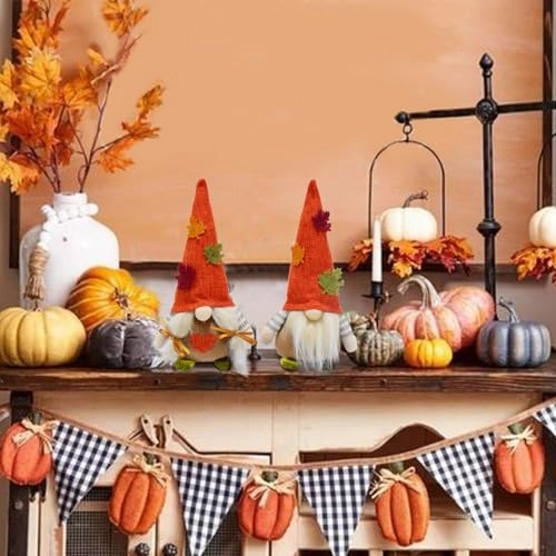 Fall Harvest Gnomes Doll - as described