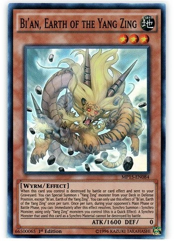 Yu-Gi-Oh! Bi'an, Earth of the Yang Zing MP15-EN084 1st Edition