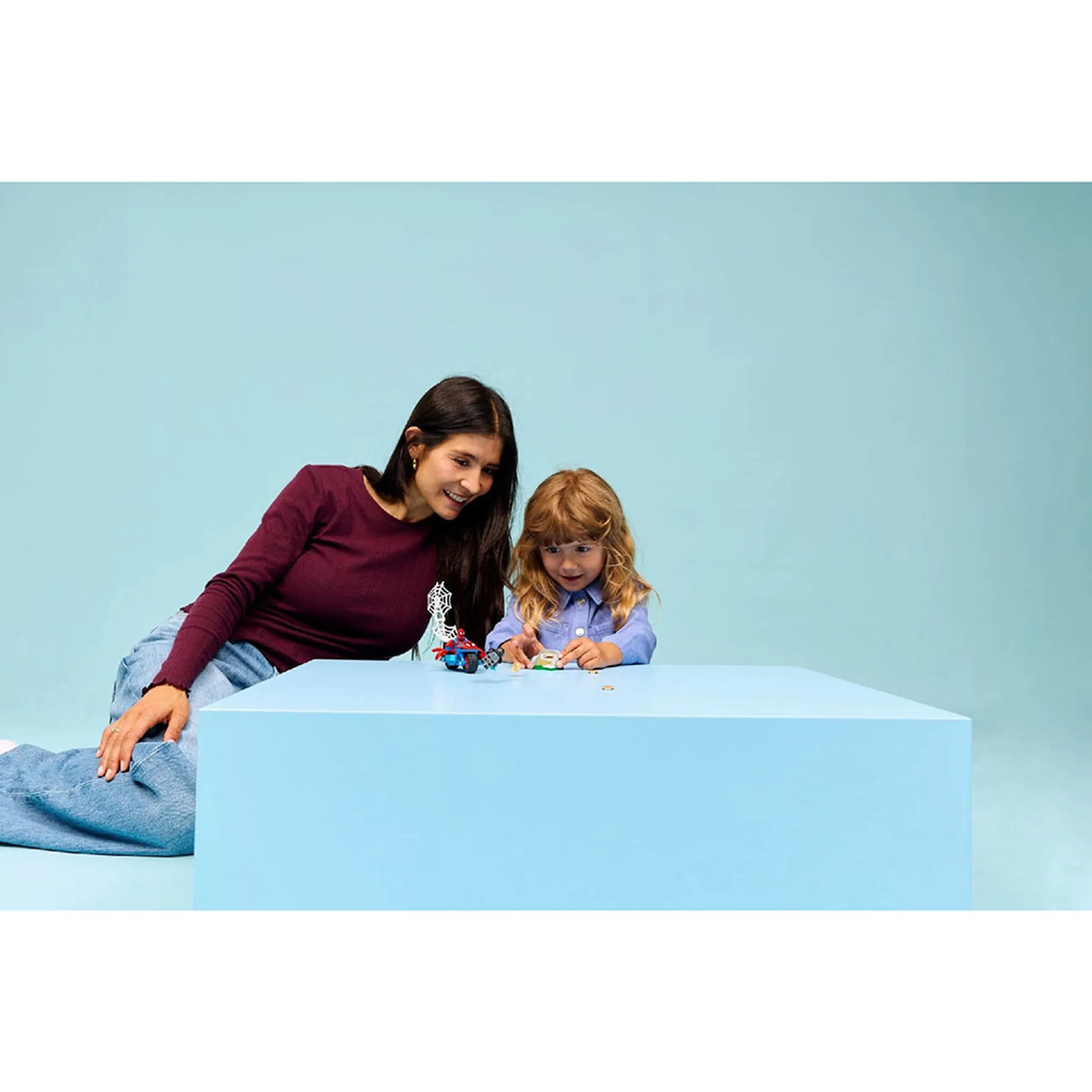 Spidey on his Motorcycle vs. Rhino - Marvel