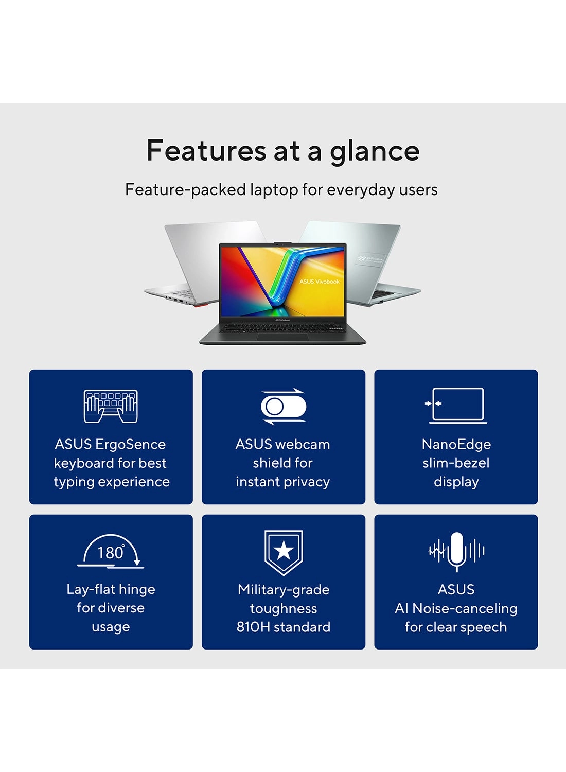 Vivobook Go 14 E1404GA-NK039W - 14'' Core i3-N305 8GB DDR4 256GB SSD