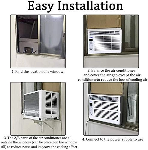 Window Air Conditioner - 3 Fan Speeds Dehumidifier