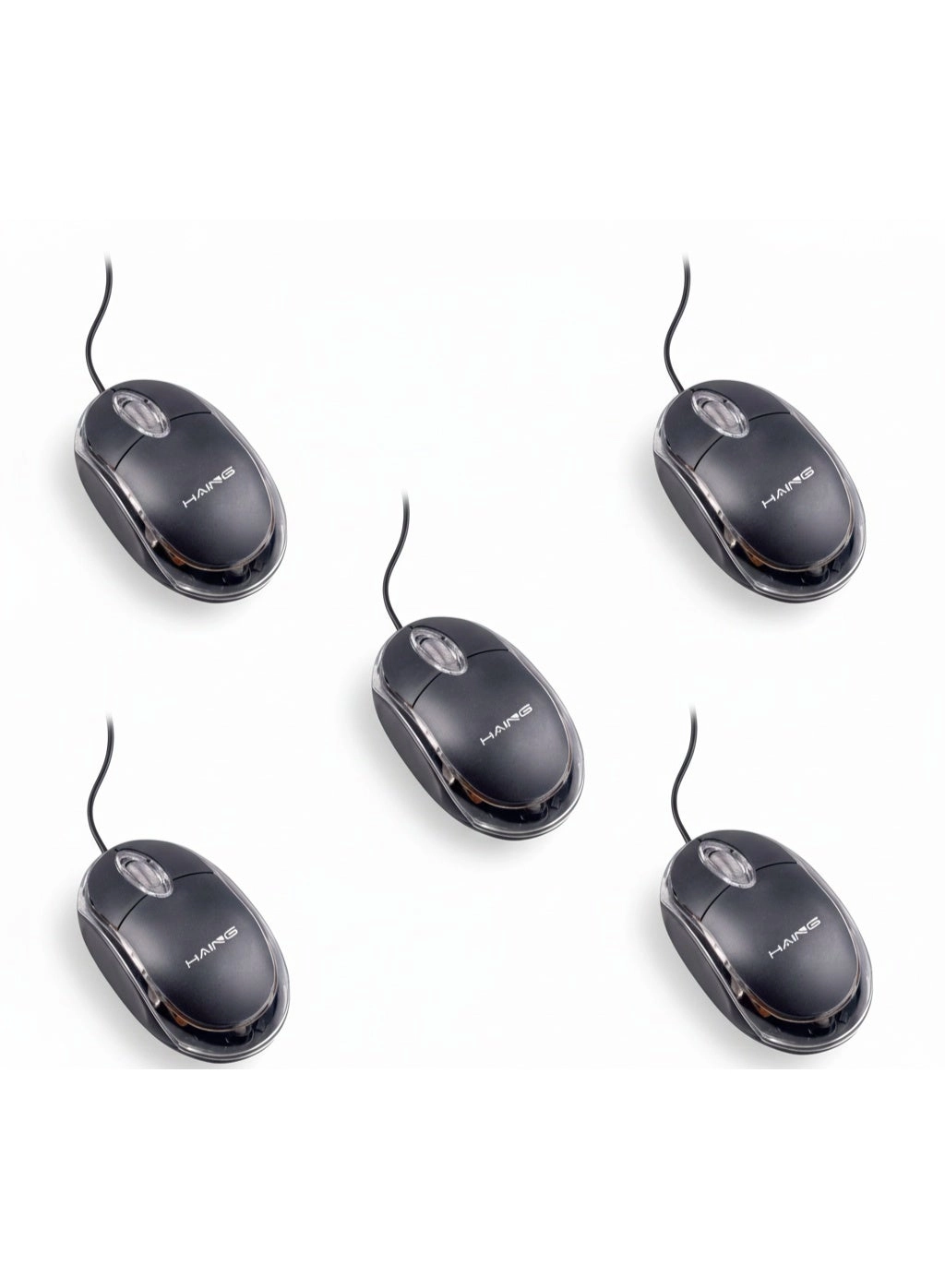 Haing Mini Optical Mouse - USB Wired Pack