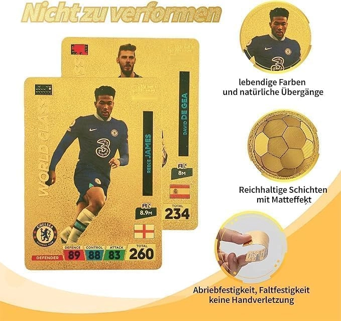 World Cup 2024 Football Star Cards - 55pcs