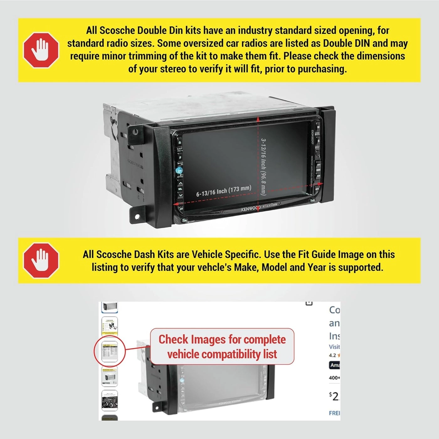 CR1291B - Double DIN Radio Install Dash Kit