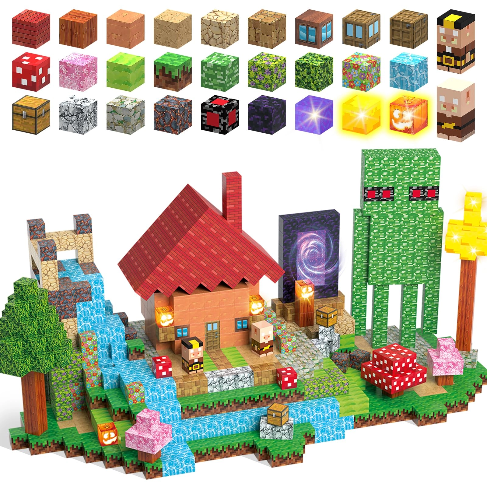 MEDMHSMA Magnetic Building Blocks - 100 pcs