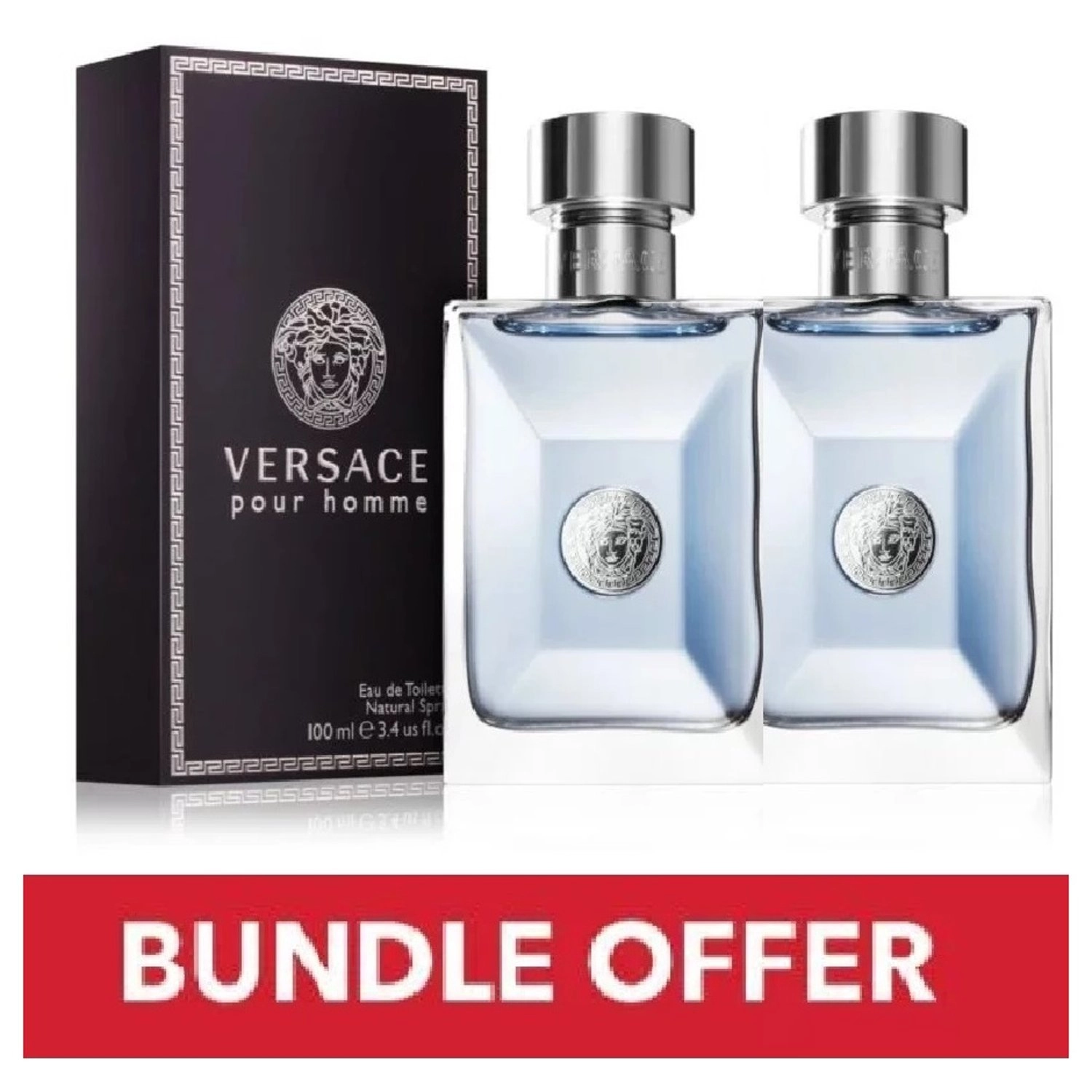 Versace Pour Homme Eau de Toilette 100 ml Bundle