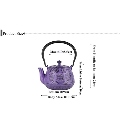 Cast Iron Tea Kettle - 800ml